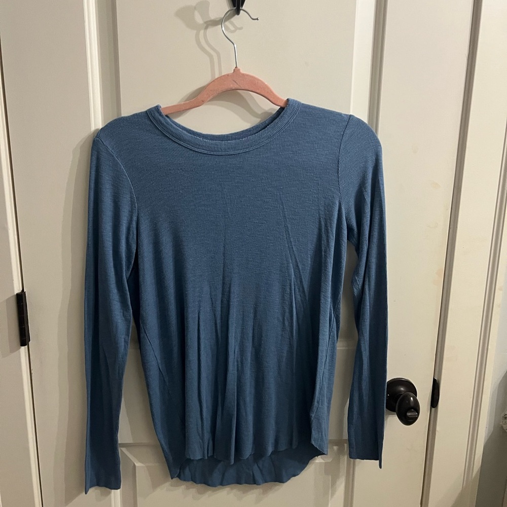 Plain Blue Long sleeve